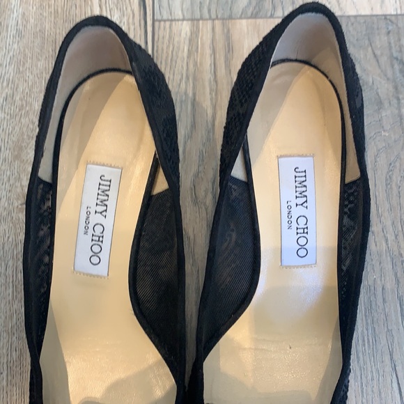 Jimmy Choo sheer black heels - Picture 3 of 5